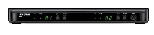 Shure BLX188/CVL UHF Wireless Microphone System - Perfect for Interviews, Presentations, Theater - 14-Hour Battery Life, 300 ft Range | Includes (2) Lavalier Mics, Dual Channel Receiver | H8 Band