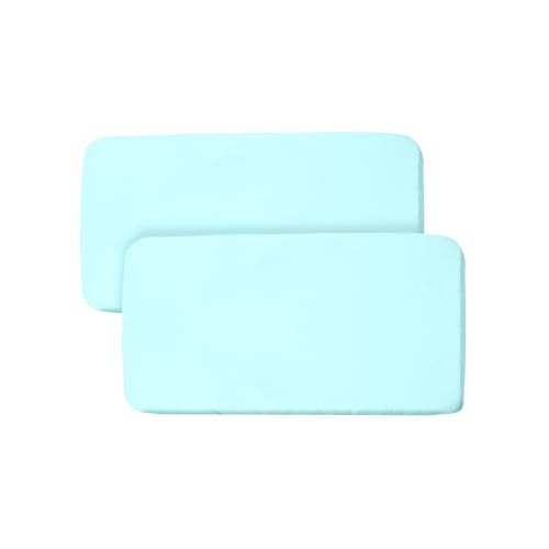 BreathableBaby All-in-One Fitted Sheet & Waterproof Cover, for 38" x 24"/97 x 61 cm Mini Crib Mattress, Yellow (2-Pack)