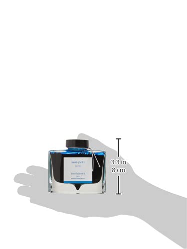 PILOT Iroshizuku Bottled Fountain Pen Ink, Kon-Peki, Deep Blue (Turquoise Blue) 50ml Bottle (69212)