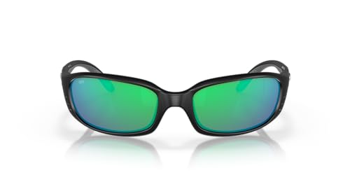 Costa Del Mar Mens Brine Oval Sunglasses, Tortoise/Grey Blue Mirrored Polarized-580P, 59 mm
