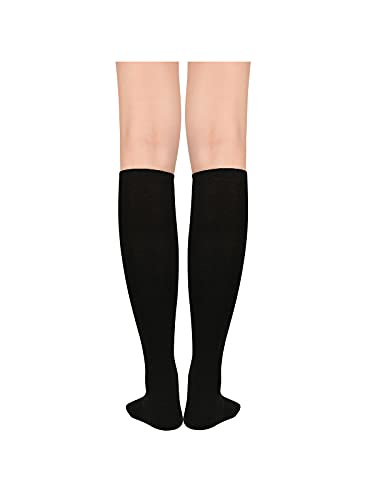 Century Star Knee High Socks Thin Stripes Tube Socks High Stockings Athletic Outdoor Sport Socks 1 Pack Sky Blue White One Size