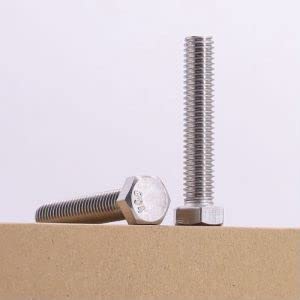 3/8-16 x 3-1/2" Hex Head Bolt Screw (3/8" to 6" Available), 304 Stainless Steel 18/8, Hexagon Head Bolt Screw, Fully Threaded, Coarse Thread, 6 pcs