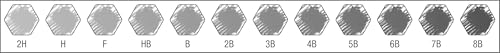 Faber-Castell 9000 Graphite Sketch Pencil Sets Art 8B - 2H set of 12