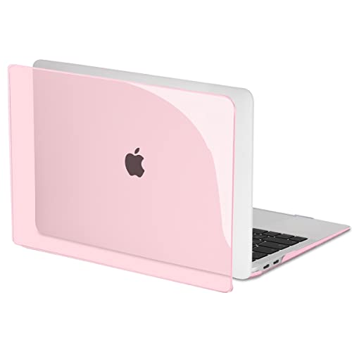 LCMOCICO for 2022 Macbook Pro 13 inch Case M2 2021 2020 Release M1 A2338 A2289 A2251 Touch Bar & Touch ID, Glitter Transparent Hard Shell Case Keyboard Skin Screen Protector Webcam Cover Brush