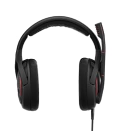 EPOS Game ONE Gaming Headset - Open Acoustic, Noise-Canceling Mic, Flip-to-Mute, XXL Plush Velvet Ear Pads, PC/Mac/Xbox/PS4/Switch/Smartphone Compatible - Black