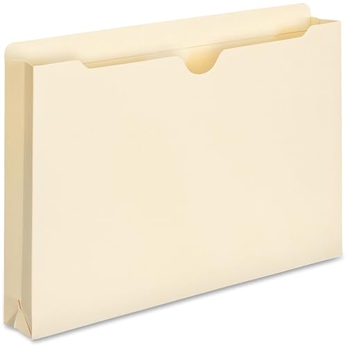 Smead Expanding File Jackets, 50 Count, Manila, Reinforced Tabs, 2" Expansion, Legal and Letter Sizes