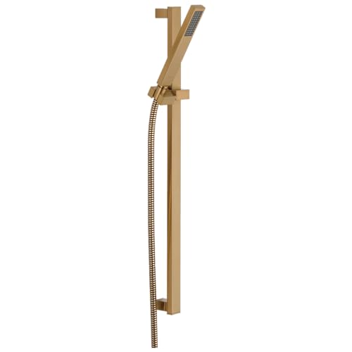 Delta Faucet Vero Single-Spray Touch-Clean Wall-Mount Slide Bar Hand Held Shower with Hose, Champagne Bronze 57530-CZ