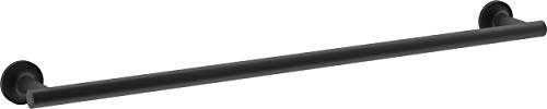 KOHLER 14436-BL Purist 24" Towel Bar for Bathroom Wall, Wall-Mount Towel Rack, Bathroom Towel Holder, Matte Black