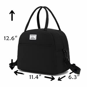 XQXA Lunch Bag Reusable Insulated Cooler Water Resistant Lunch Box Adult Tote Lunch Bag for Women/Men Work Picnic Beach or Travel