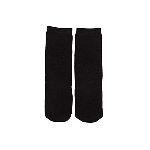 Snadulor Colored Knee High Tube Socks Soccer Socks School Team Socks for 3-8 Years Old Kids Girls Boys(Black)