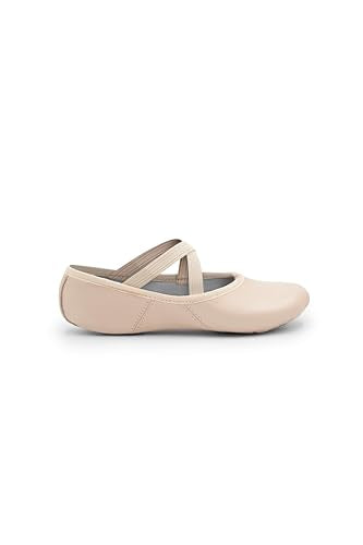 Capezio Girls Leather Juliet Ballet Shoe-Child, Light Pink, 2 Little Kid