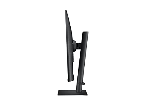 SAMSUNG S60UA Series 27-Inch Viewfinity WQHD Computer Monitor, 75Hz, IPS Panel, USB-C, HDR10 (1 Billion Colors), Height Adjustable Stand, TUV-Certified Intelligent Eye Care (LS27A600UUNXGO),Black