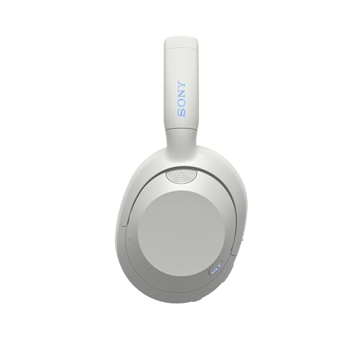 Sony ULT WEAR Over-Ear Headphones, Noise Cancelling Headphones Bluetooth Made with Recycled Plastic Material, Unique Thermo-Foaming Design, Swivel Fold Design, Headphones Noise Cancelling (Off White)