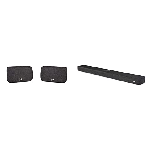 Polk Audio React Sound Bar, Dolby & DTS Virtual Surround Sound, Next Gen Alexa Voice Engine with Calling & Messaging Built-in, Expandable to 5.1 with Matching React Subwoofer & SR2 Surround Speakers