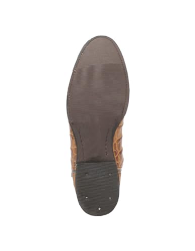 Dingo Mens Trail Boss Embroidered Gator Print Round Toe Casual Boots Mid Calf - Black - Size 10.5 M