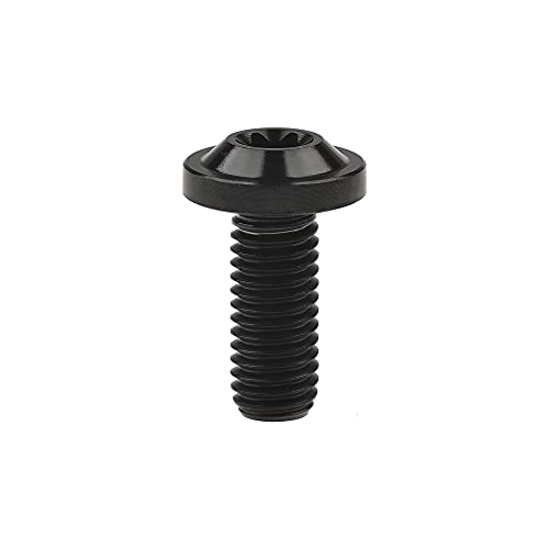 Wanyifa Titanium M8 10 15 20 25 30 60 70mm Torx Head Bolt Screw Pack of 4 (M8x10mm, Black)