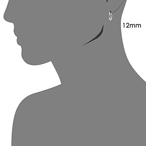 14k White Gold Classic Round Hoop Earrings (45mm (1.8 inch))…