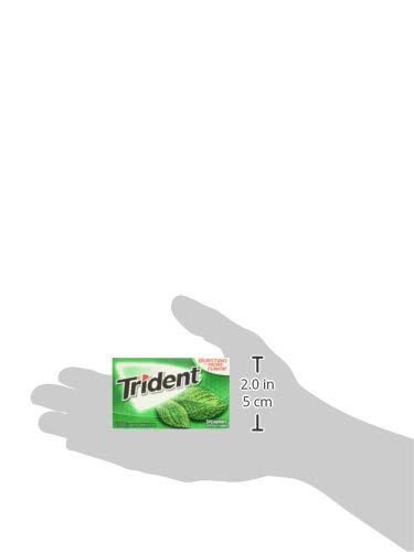 Trident Spearmint Flavor Bubble Gum 14 Sticks (Netcount 15 Pack), 15 Count (Pack of 1)