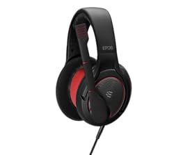 EPOS Game ONE Gaming Headset - Open Acoustic, Noise-Canceling Mic, Flip-to-Mute, XXL Plush Velvet Ear Pads, PC/Mac/Xbox/PS4/Switch/Smartphone Compatible - Black