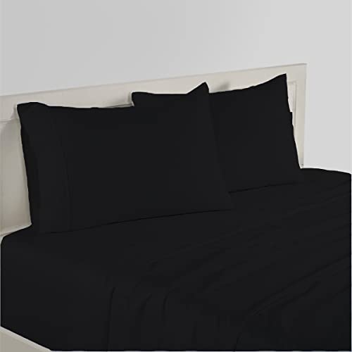 Flex Head King Sheets Sets for Adjustable Beds-Top Split King Sheets Sets (4 Pcs) King 34 Inch Down Sheets White 16 Inch Deep Sheets