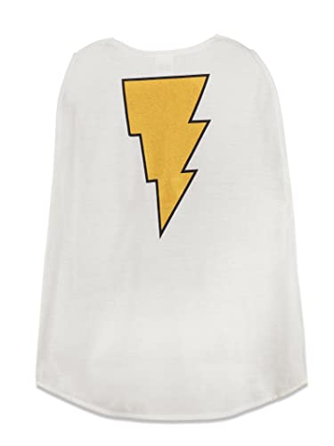 WARNER BROS DC Comics Shazam Little Boys' T-Shirt with Cape (Red, 10) - 4