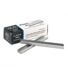 Advantus ACE Undulated Clipper Staples for 07020, Box of 5,000 Staples (ACE70001) , Silver