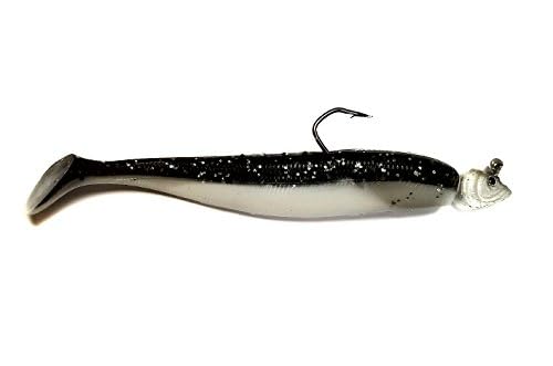 Fishing Vault Fully Rigged 5 Arms 8 Bladed Umbrella Rig Bass Lure W/Swim Baits and Jig Heads Included