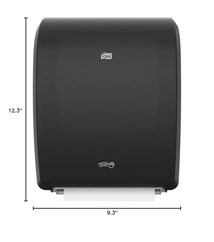 Tork Electronic Paper Towel Dispenser, Black, H80, Durable with One-at-a-Time Dispensing, 771828