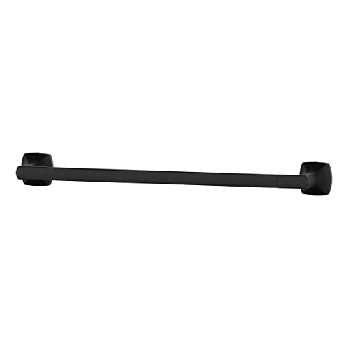 Pfister Vaneri Bath Towel Bar for Bathroom, 18-Inch, Wall-Mounted, Screw-In, Matte Black Finish, BTBVRI1B