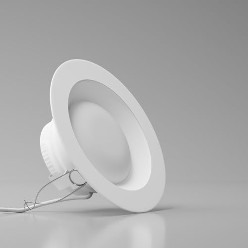 Lunabode LED 4 Inch Recessed Light Ultra- 1 Pack Thin Dimmable Ceiling Light Fixtures | 5cct LED Can Lights 2700K/3000K/3500K/4000K/5000K | Damp Rated, Retrofit Installation, ETL & UL Certified