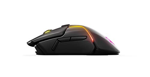 SteelSeries Rival 650 Quantum Wireless Gaming Mouse - Rapid Charging, 12,000 Cpi Dual Sensor, 256 Weight Configs, 8 Zone RGB Lighting
