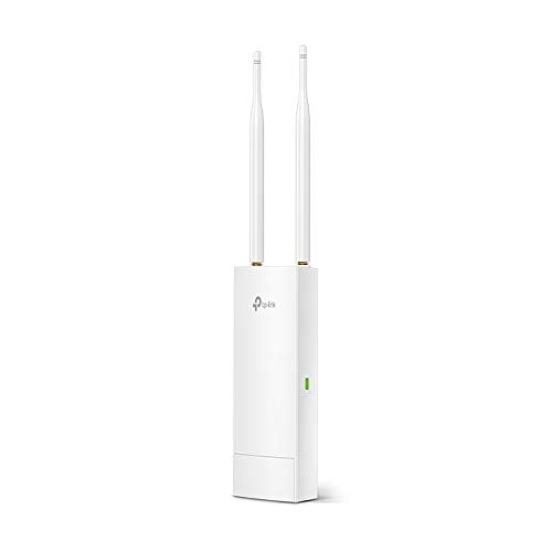 TP-Link EAP110-Outdoor V3 | Omada N300 Wireless Outdoor Access Point | WiFi Coverage up to 200 meters| Passive PoE w/ Free PoE Injector | SDN Integrated | Cloud Access & Omada App