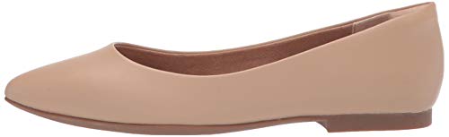 Amazon Essentials Women's Pointed-Toe Ballet Flat, Blush, 10