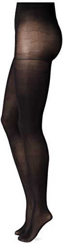 Hanes Women's EcoSmart Enhanced Panty Sheer Toe Seasonless Tights, Black, Small