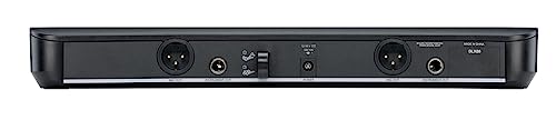 Shure BLX188/CVL UHF Wireless Microphone System - Perfect for Interviews, Presentations, Theater - 14-Hour Battery Life, 300 ft Range | Includes (2) Lavalier Mics, Dual Channel Receiver | H8 Band