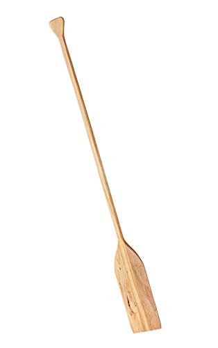Seachoice 5 Ft. Wood Paddle, New Zealand Pine Construction, 17-3/4 in. X 5-7/8 in. Blade, Wide Top Hand Grip, Clear Finish,Tan