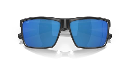 Costa Del Mar Mens Rinconcito Rectangular Sunglasses, Tiger Shark/Blue Mirrored Polarized-580g, 60 mm