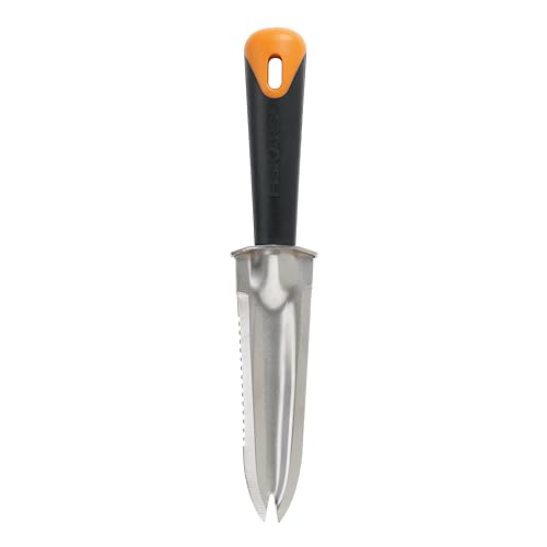 Fiskars Steel Garden Knife, Multi-Purpose Weed Puller Gardening Tool for Planting, Weeding, Digging, and Cultivating with Hanging Hole