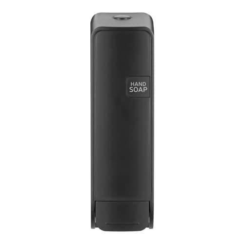 Mini Wall Mount Manual Dish Foam Soap Dispenser, 300 ml (10.0 oz), Sealed Cartridges Sold Separately, Black