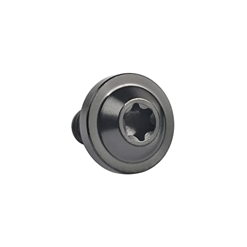 Wanyifa Titanium Ti M5x10 12 15 20 25 30 35mm Button Torx Head Bolt Screw for Bicycle Motorcycle (M5x10mm, Black)