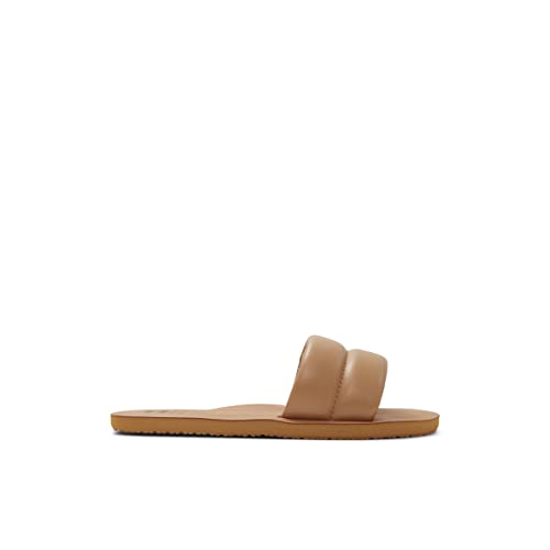 Billabong Women's Liv Slide Sandal, Light Brown, 5