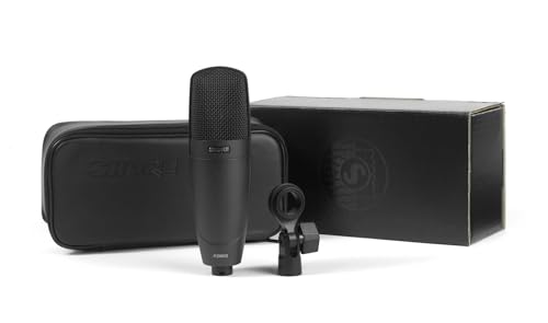 Shure KSM32 Cardioid Condenser Microphone - Embossed Single-Diaphragm Side-Address Mic with Extended Frequency Response for Highly Critical Studio Recording and Live Sound Productions - Charcoal