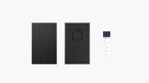 EF ECOFLOW 2PCS 100W 12V Solar Panels, High Efficiency Monocrystalline PV Modules, IP68 Waterproofing, Ideal for RV& Marine Rooftop, Farm Battery, Power Kits & Ecosystem