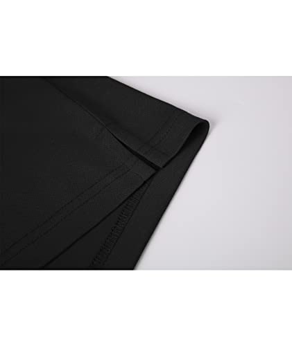 SWISSWELL Polo Shirts for Men Long Sleeve Moisture Wicking Shirts Golf Polo Deep Indigo L