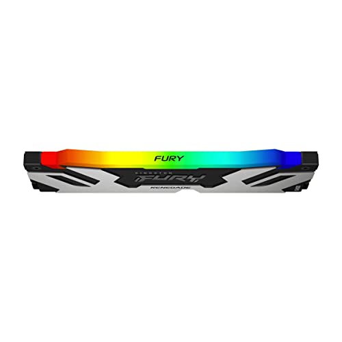 Kingston FURY Renegade RGB 16GB 6800MT/s DDR5 CL36 DIMM Desktop Memory Single Module | Intel XMP 3.0 | Infrared Sync Technology | Overclocking Stability | KF568C36RSA-16