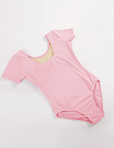 Daydance Black Dance Leotards for Girls, Skirted Ballet Outfits with Full Lining