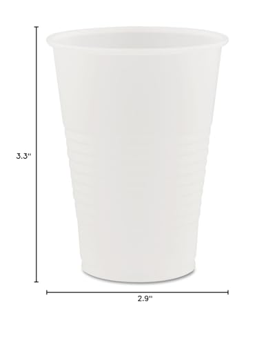 Dart Y7 7 oz Trans Ribbed Wall PS Cup (Case of 2500)
