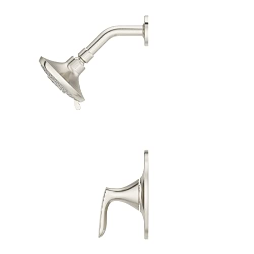 Pfister Weller Shower Only Trim Kit, Valve Not Included, 1-Handle, 2-Hole Install, Brushed Nickel Finish, LG897WRK