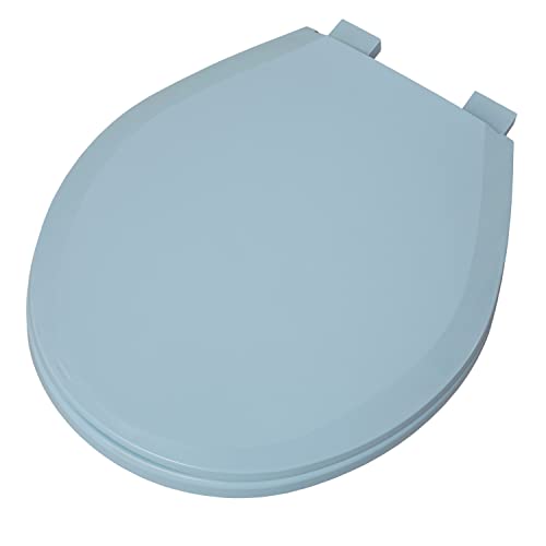 Centoco 3700SC-304 Plastic Round Toilet Seat with Closed Front, Blue