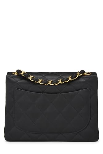 Chanel, Pre-Loved Black Quilted Satin Half Flap Mini, Black